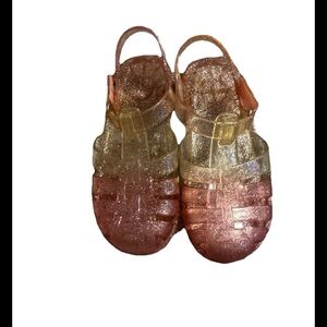 Glitter Ombre Jelly Sandals -